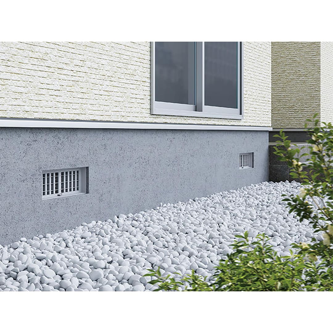 ナスタ 床下換気口 スライドタイプ ライトグレー 150×450mm KS-0311PN-15-LG ABS樹脂