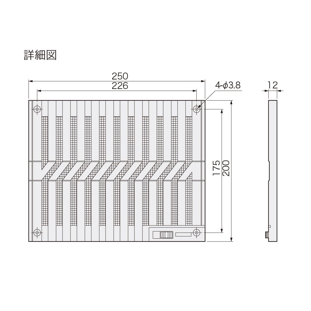 ナスタ 屋内換気口 スライド開閉タイプ シルバーグレー KS-44P-SG 樹脂 木枠留め