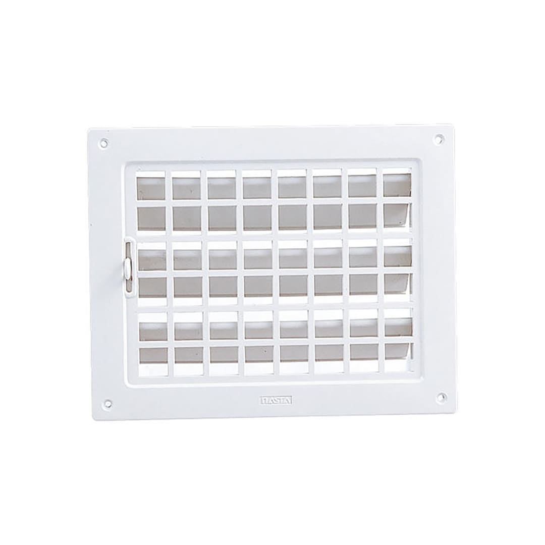 ナスタ 屋内換気口 上下開閉シャッタータイプ シルバーグレー 150×200mm KS-6010P-1520-SG 樹脂 木枠留め