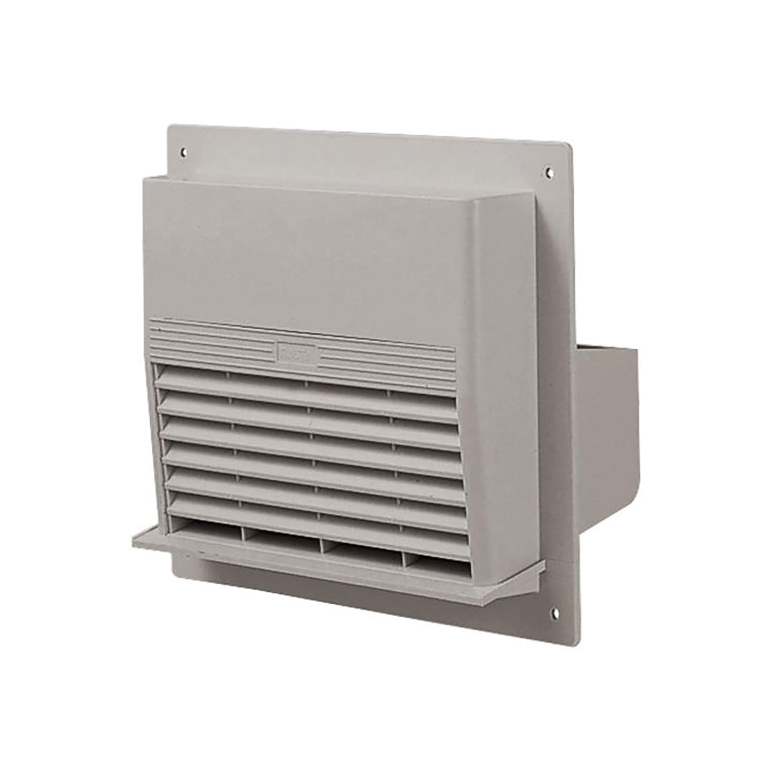ナスタ 屋外換気口 壁面フラットタイプ 水切付 シャンパングレー KS-82P-CG 樹脂 木枠留め