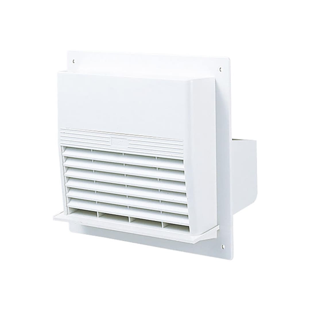ナスタ 屋外換気口 壁面フラットタイプ 水切付 シルバーグレー KS-82P-SG 樹脂 木枠留め