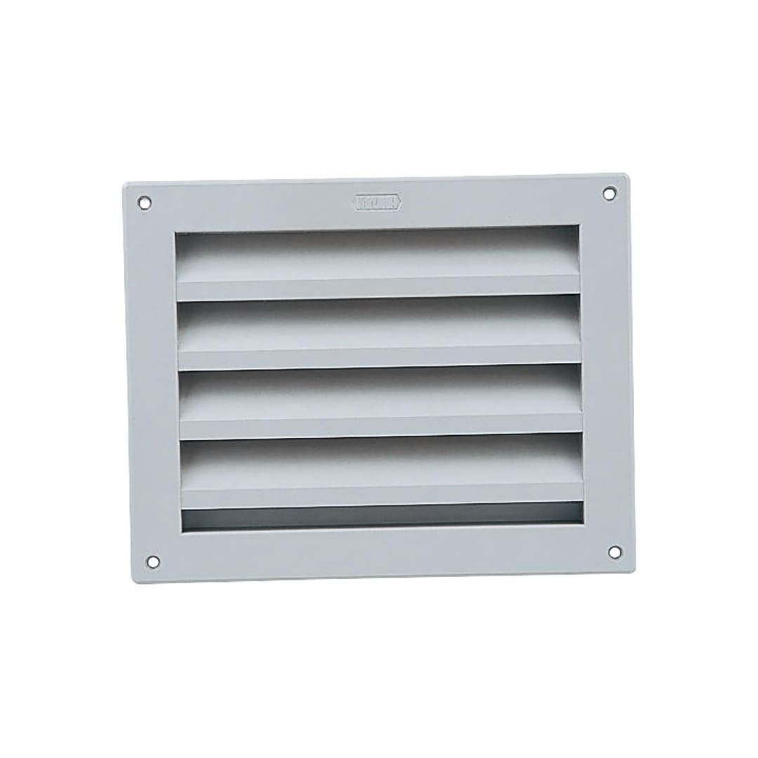 ナスタ 屋内・屋外換気口 ガラリタイプ ライトグレー 150×200mm KS-5311PN-1520-LG 樹脂 木枠留め