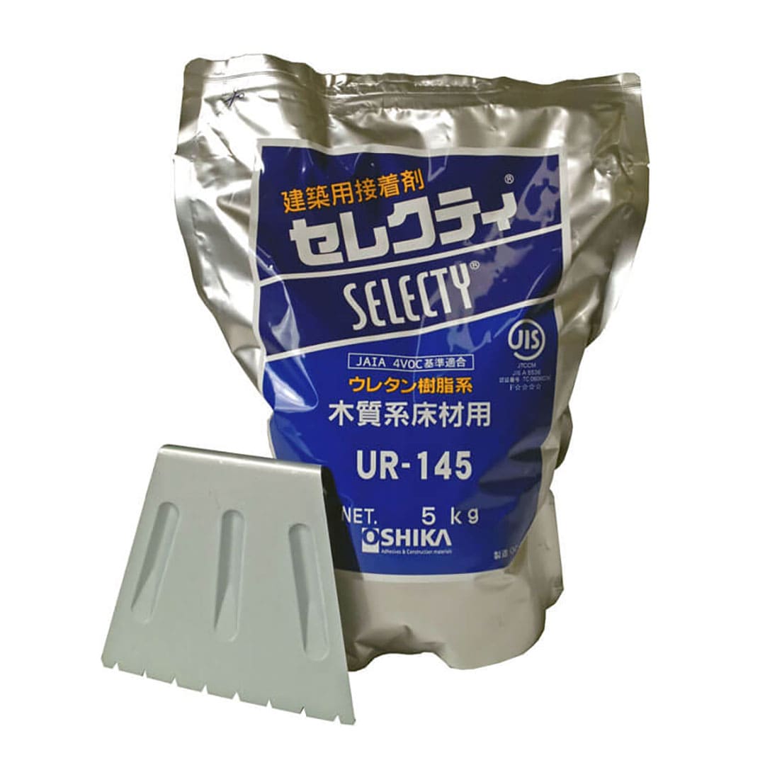 木質床材・床暖房用木質床材用 接着剤セレクティ UR-145【ケース販売】5kg×4袋(アルミパック)オーシカ