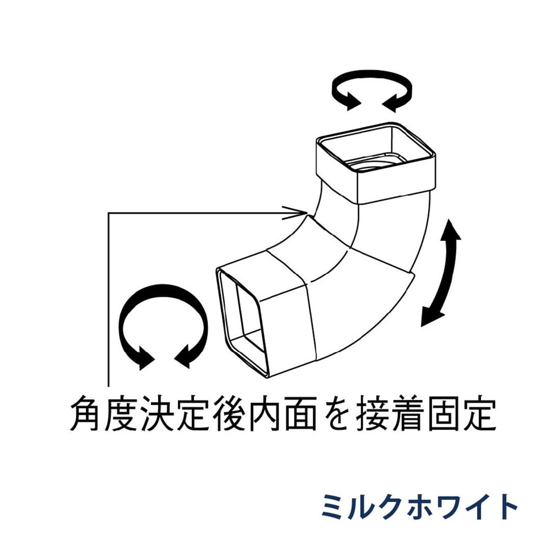 パナソニック マルチエルボ 100-135° KBS0527 ミルクホワイト 1箱(4個) 雨樋 瞬水 S15(たて系列部材) 高耐候仕様