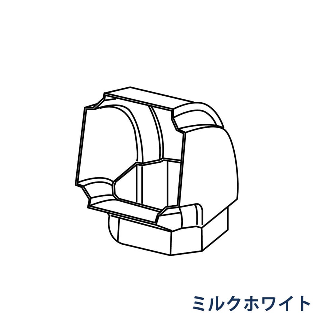 パナソニック エルボ 105° KBP0562K ミルクホワイト 1箱(30個) 雨樋 たてとい30 S30(たて系列部材) 高耐候仕様
