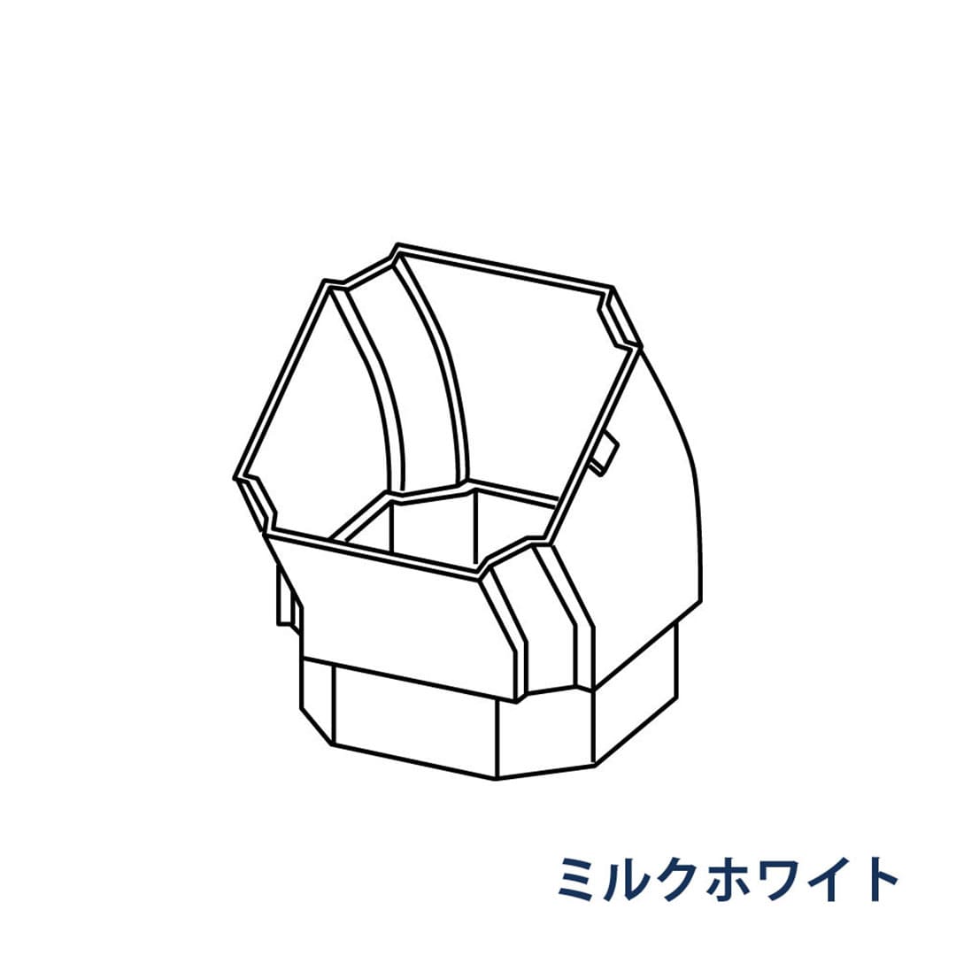 パナソニック エルボ 145° KBP0565K ミルクホワイト 1箱(10個) 雨樋 たてとい30 S30(たて系列部材) 高耐候仕様