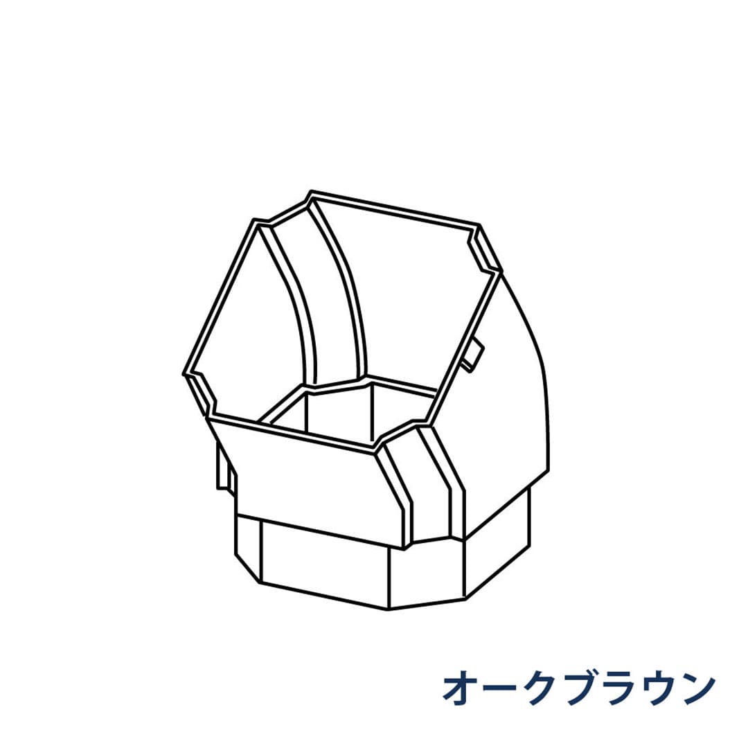 パナソニック エルボ 145° KBPZ565K オークブラウン 1箱(10個) 雨樋 たてとい30 S30(たて系列部材) 高耐候仕様