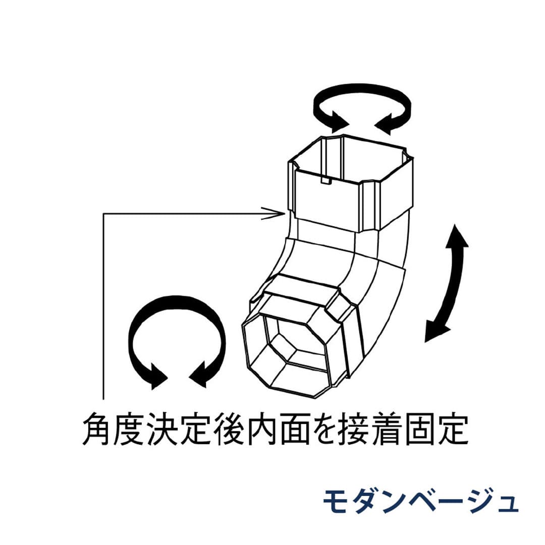 パナソニック マルチエルボ 100-135° KBPX567K モダンベージュ 1箱(20個) 雨樋 たてとい30 S30(たて系列部材) 高耐候仕様