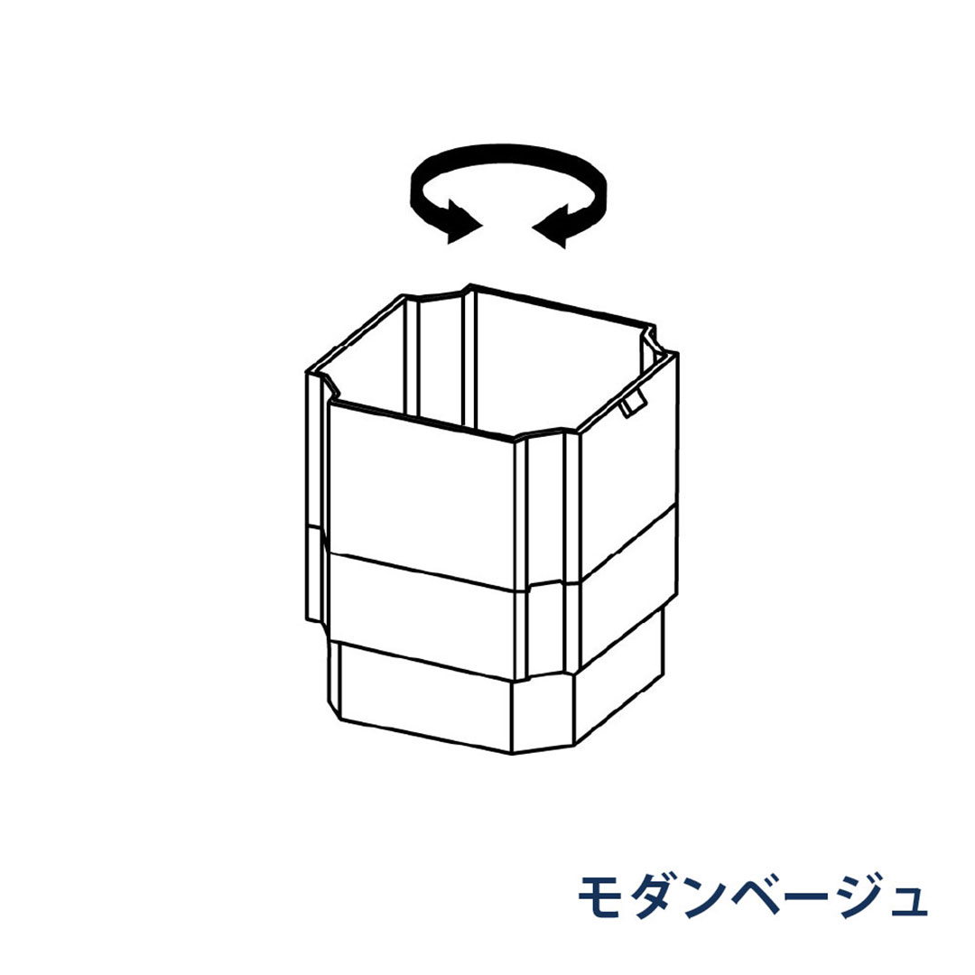 パナソニック くるくる継手 KBPX867K モダンベージュ 1箱(10個) 雨樋 たてとい30 S30(たて系列部材) 高耐候仕様