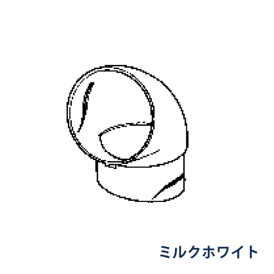 パナソニック エルボ(異径) 75x60 105° KQ0582 ミルクホワイト 1箱(10個) 雨樋 たてとい60 60(たて系列部材)