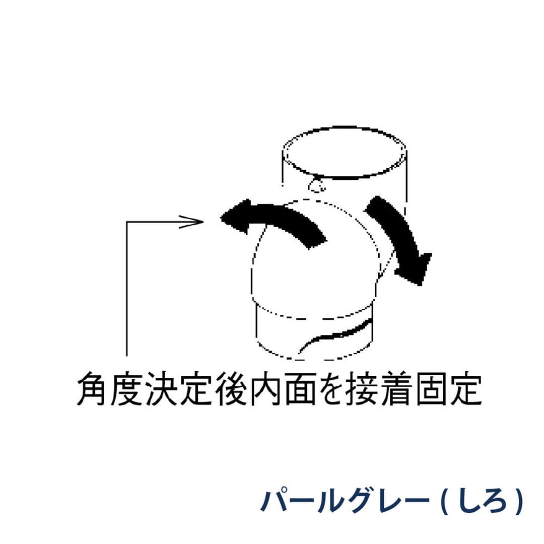 パナソニック 回転エルボ 90-180° KQ1546 パールグレー(しろ) 1箱(50個) 雨樋 たてとい60 60(たて系列部材)