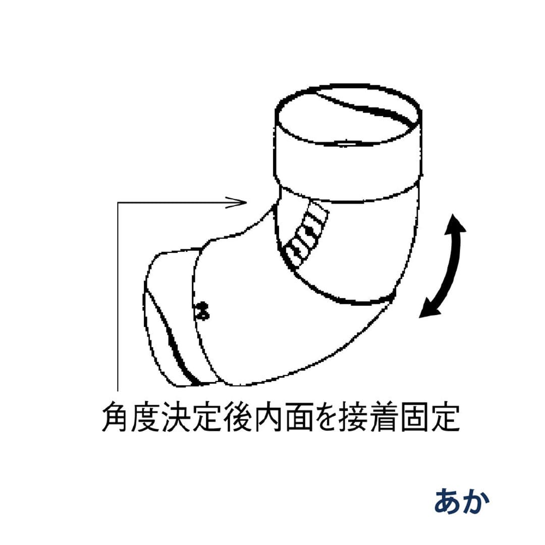 パナソニック スライドエルボ 100-135° KQ4547J あか 1箱(10個) 雨樋 たてとい60 60(たて系列部材)