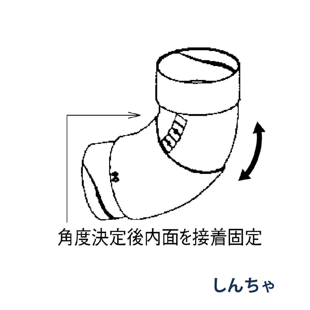 パナソニック スライドエルボ 100-135° KQ5547 しんちゃ 1箱(30個) 雨樋 たてとい60 60(たて系列部材)