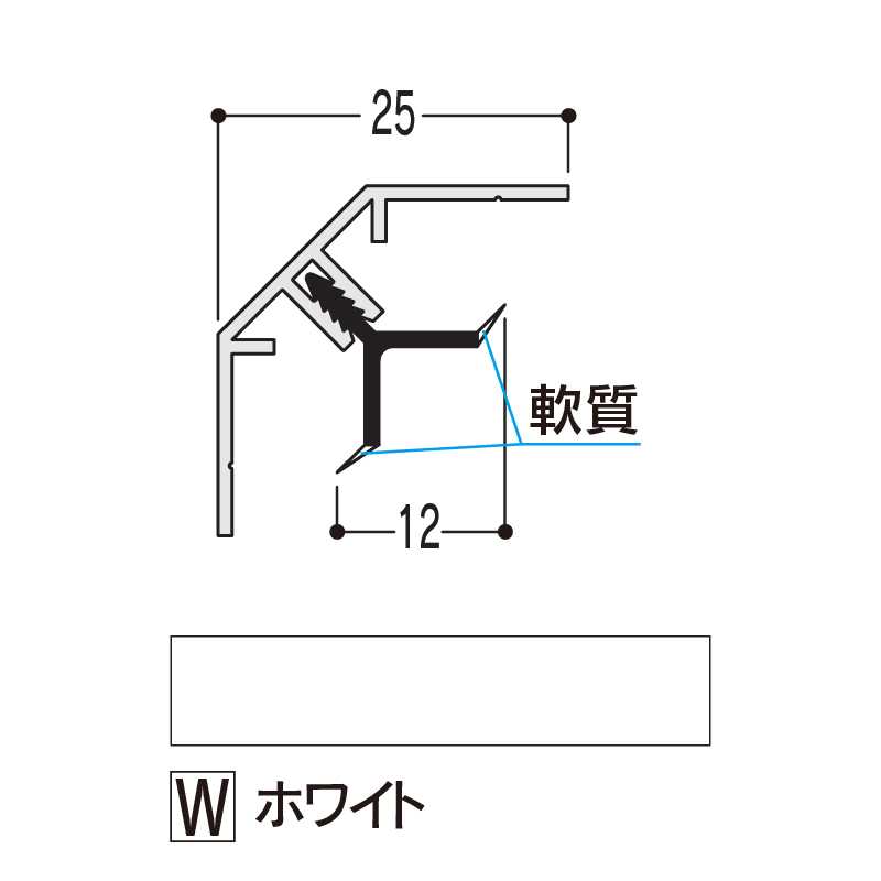 バスパネル 入隅Ｓ ホワイト 3000mm LESLW3【ケース販売】20本 浴室用天井 壁装材