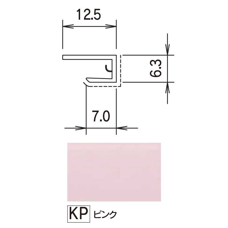 鏡面 アルパレージ用 見切 ホワイト 2450mm AM2KWW【ケース販売】20本 壁面 化粧パネル 内装