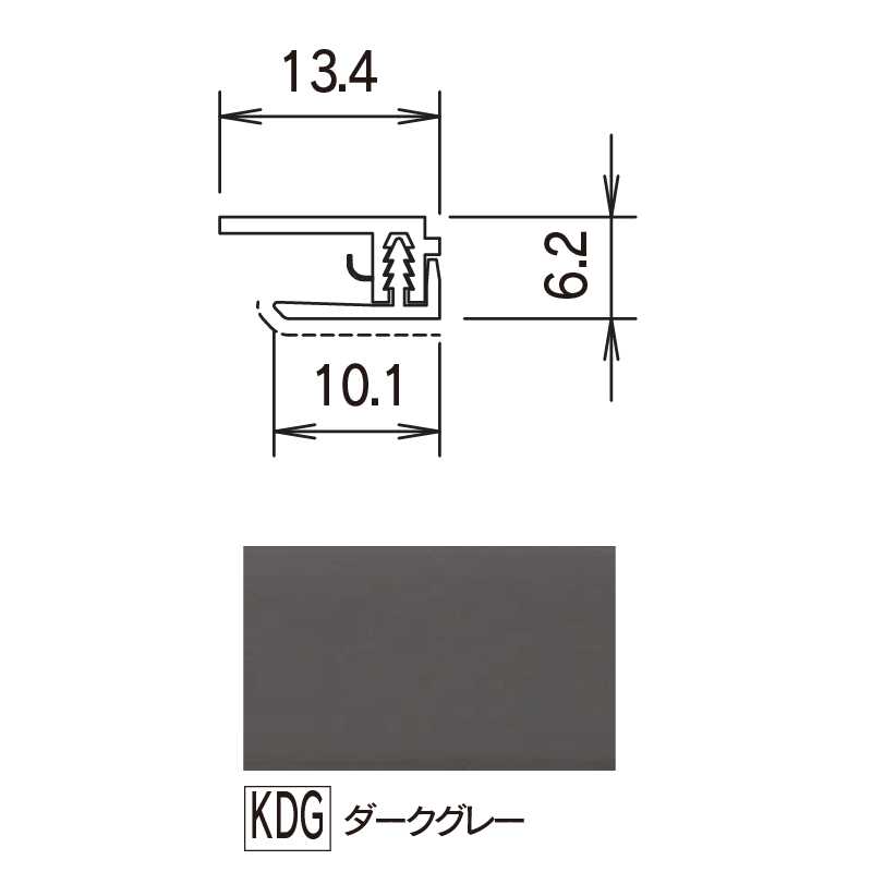 鏡面 アルパレージ用 見切 セパレートダークグレー 2450mm AMS2KDG【ケース販売】20本 壁面 化粧パネル