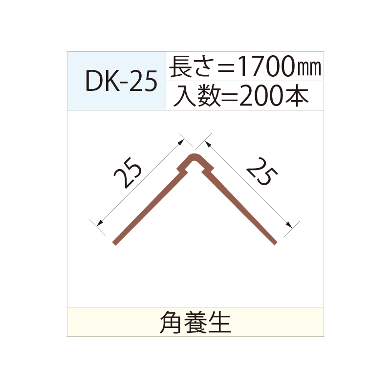 養生キーパー角 ヘルプカバー DK-25 【ケース販売】 200個入ケース販売