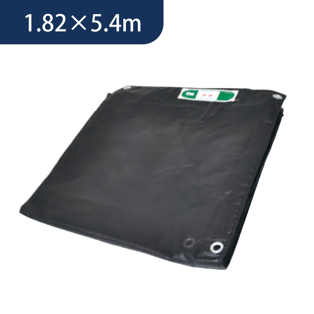 メッシュシート 1.82×5.4（m）黒 ネットシート ラッセルシート 防炎 日本防炎協会適合品 塗装 足場 KM
