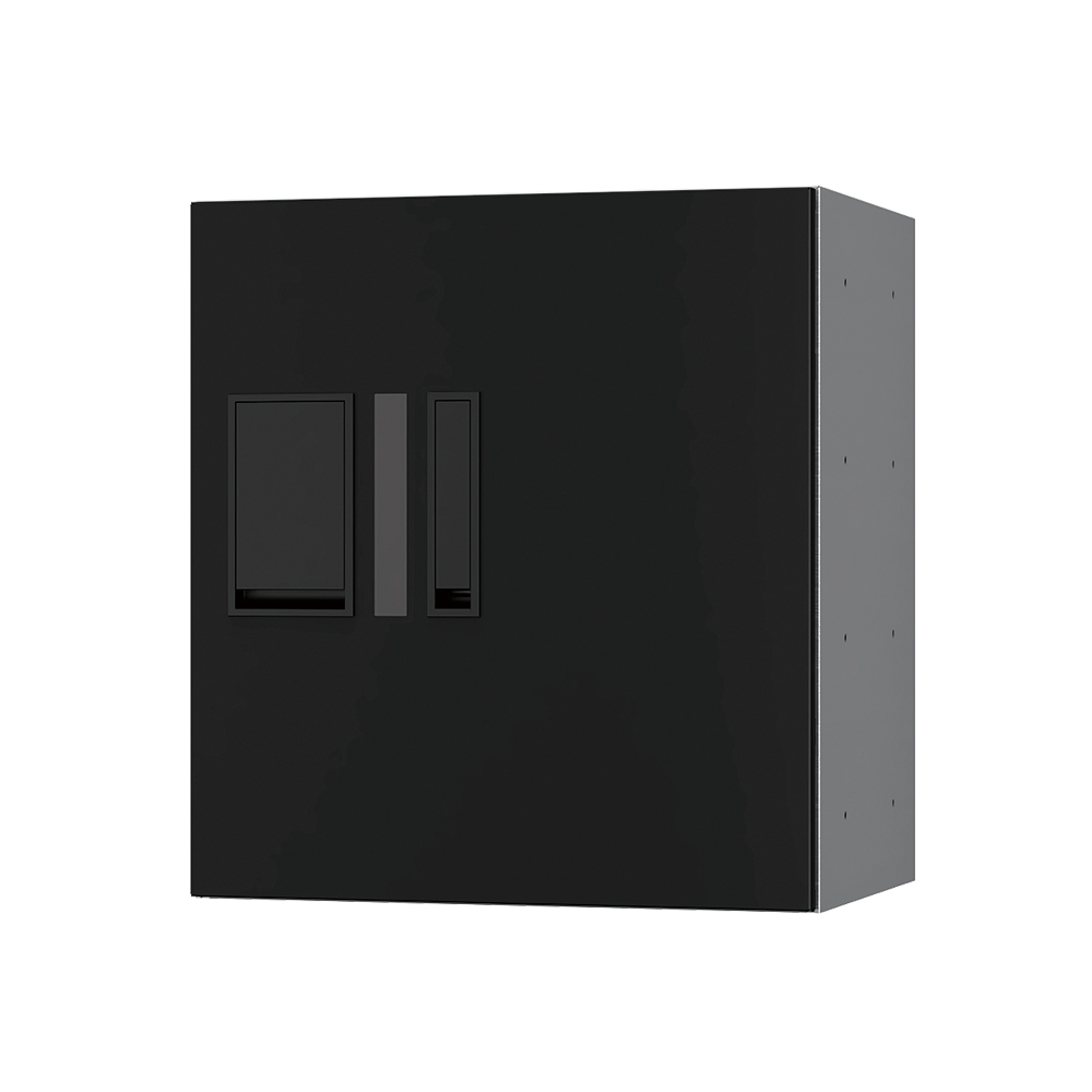 ナスタ Nasta Box プチ宅 KS-TLP36R4AN-BK H400×W360mmタイプ（捺印付き）ブラック 集合住宅用 宅配ボックス 前入前出