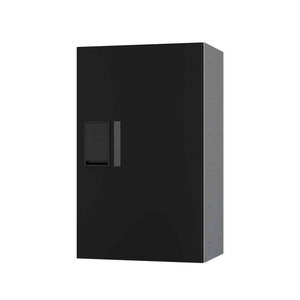 ナスタ Nasta Box プチ宅 KS-TLP36R6A-BK H600×W360mmタイプ（捺印無し）ブラック 集合住宅用 宅配ボックス 前入前出