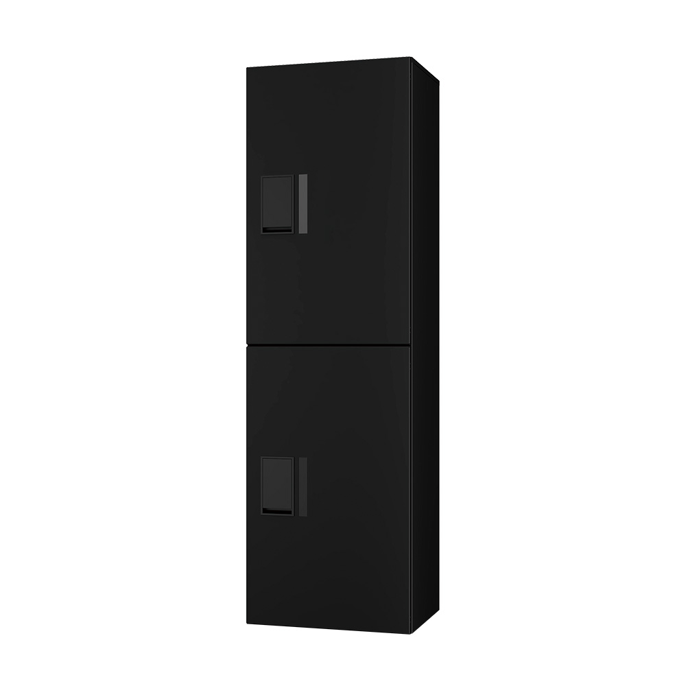 ナスタ Nasta Box プチ宅ユニット  KS-TL01R02A-BK H600mm×2タイプ(捺印無し)ブラック×ブラック 集合住宅用 宅配ボックス 前入前出