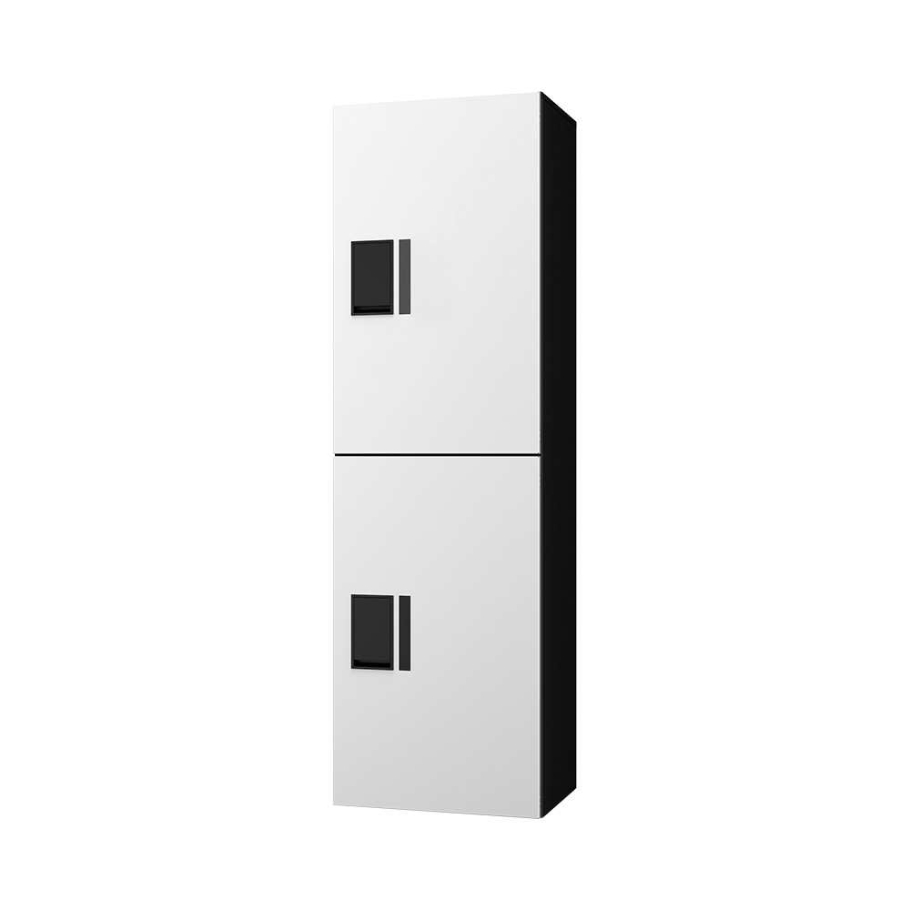 ナスタ Nasta Box プチ宅ユニット  KS-TL01R02A-W H600mm×2タイプ(捺印無し)ホワイト×ブラック 集合住宅用 宅配ボックス 前入前出