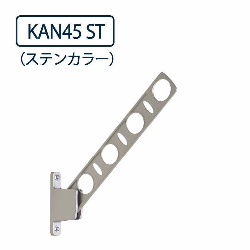 ドライウェーブ 窓壁用 物干し金物 KAN45 ST ステンカラー 450mm 屋外2本1セット DRY･WAVE タカラ産業