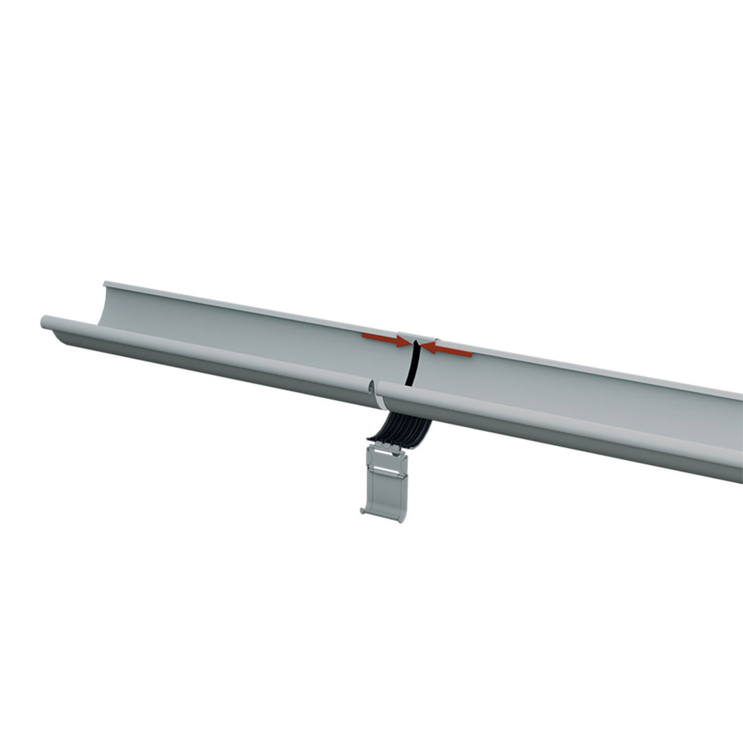 軒樋ジョイント(Φ100) 白 RSK-100-001 雨どい 雨樋 北欧 Lindab リンダブ スウェーデン シマブン