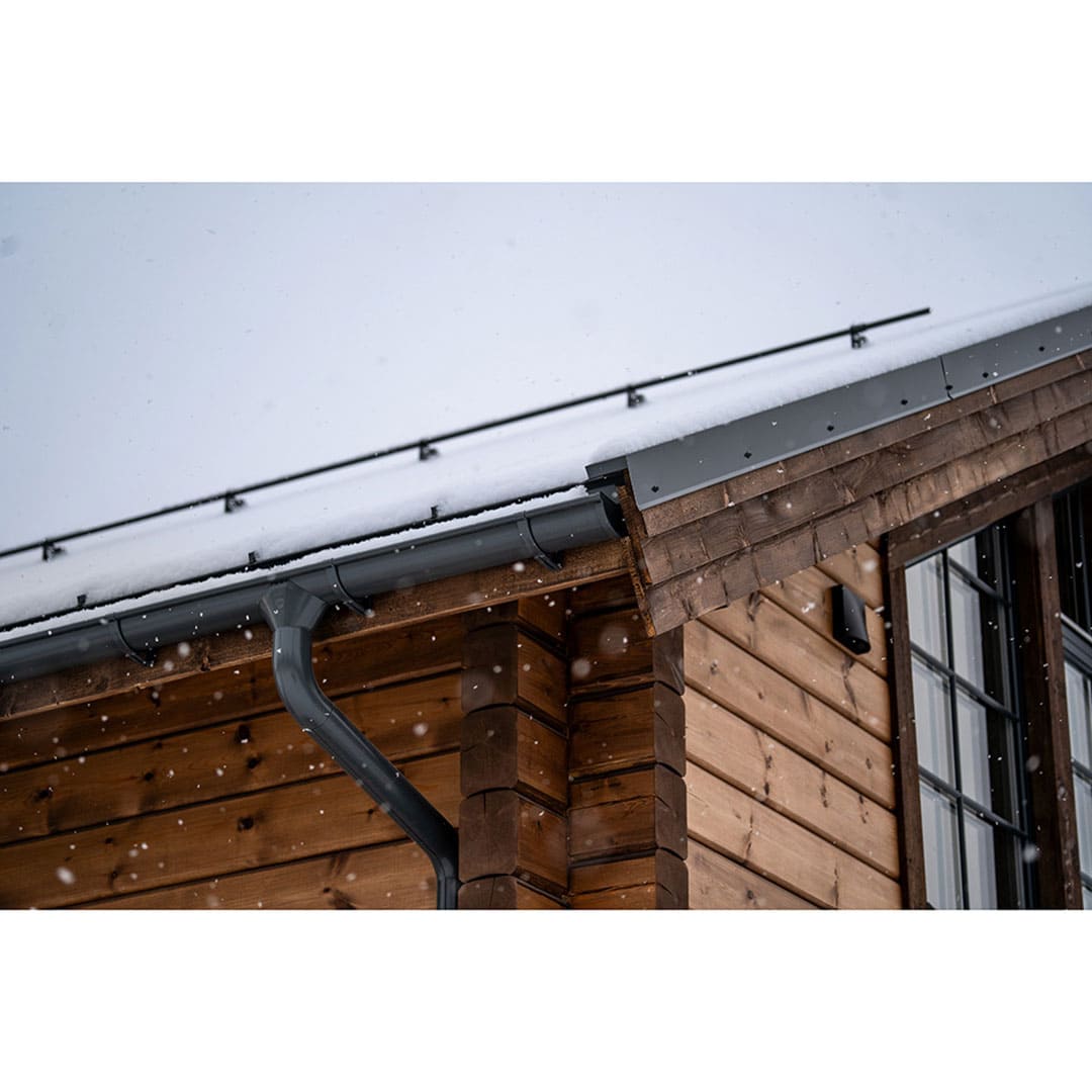 竪樋(Φ75) グラファイトグレー SROR-75-035 雨どい 雨樋 北欧 Lindab リンダブ スウェーデン シマブン