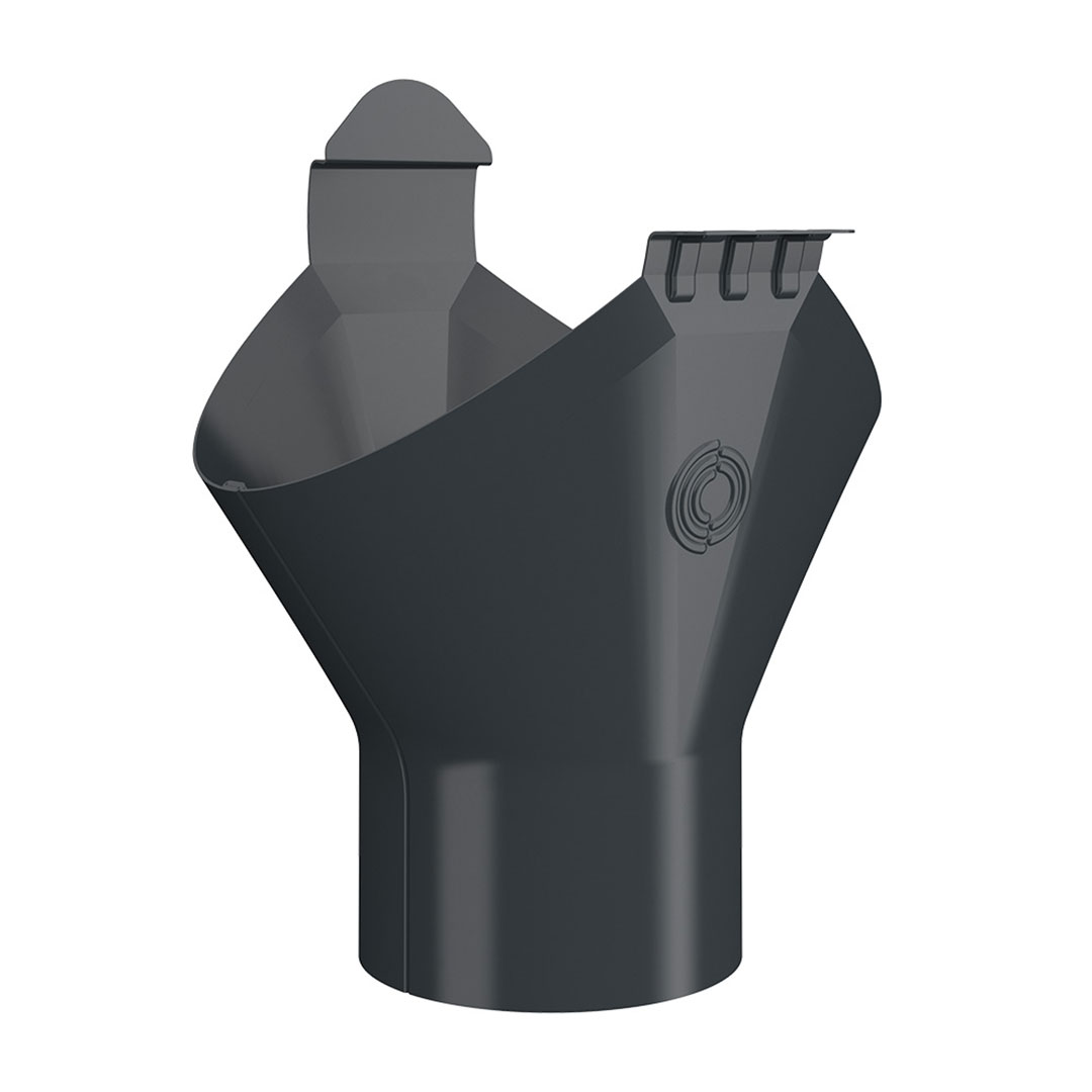 集水器(75)(Φ100) グラファイトグレー OMV-100-75-035 雨どい 雨樋 北欧 Lindab リンダブ スウェーデン シマブン