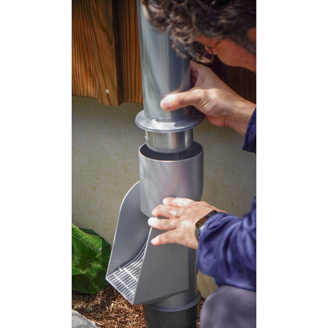 排水口(Φ75) 排水トラップカバー 白 BUTK-75-001 雨どい 雨樋 北欧 Lindab リンダブ スウェーデン シマブン