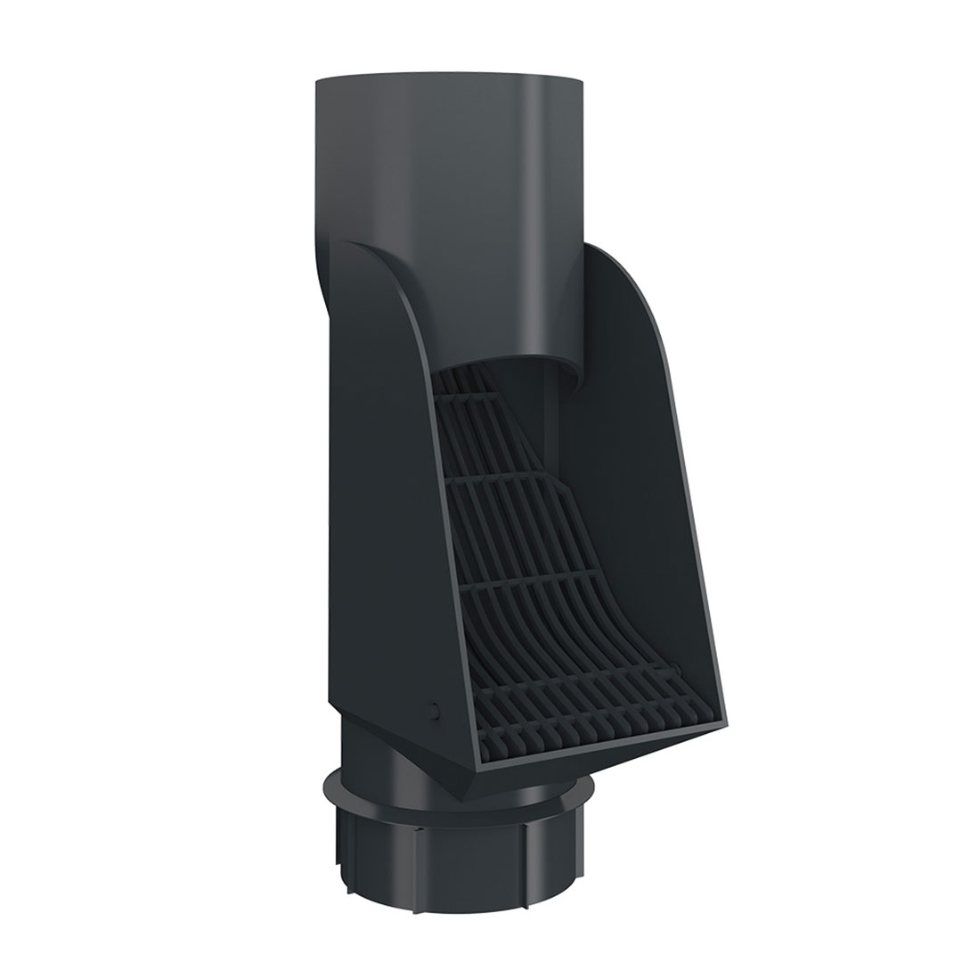 排水口 排出トラップ グラファイトグレー SLS-035 雨どい 雨樋 北欧 Lindab リンダブ スウェーデン シマブン