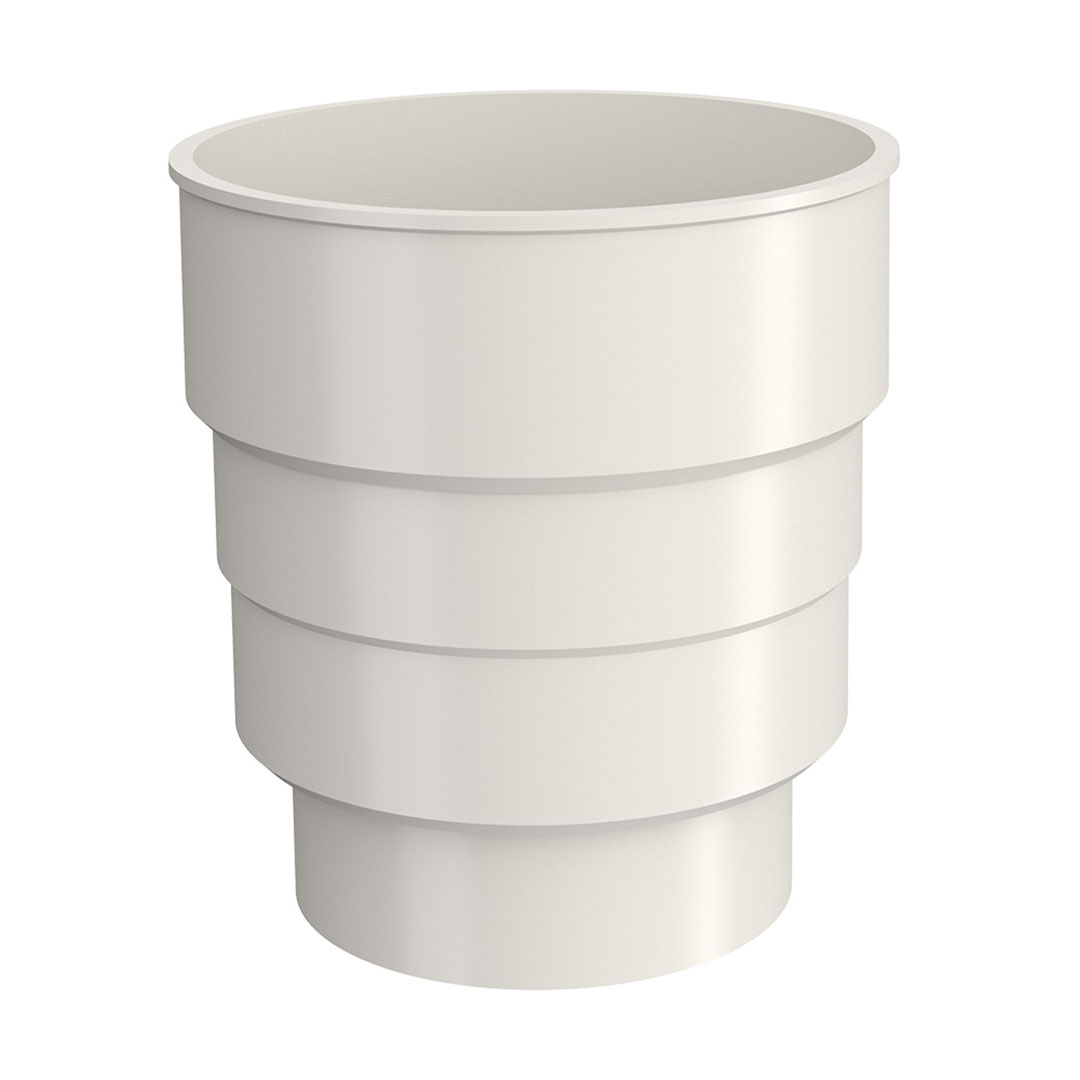 排水口 配管コネクター 白 MRT-001 雨どい 雨樋 北欧 Lindab リンダブ スウェーデン シマブン