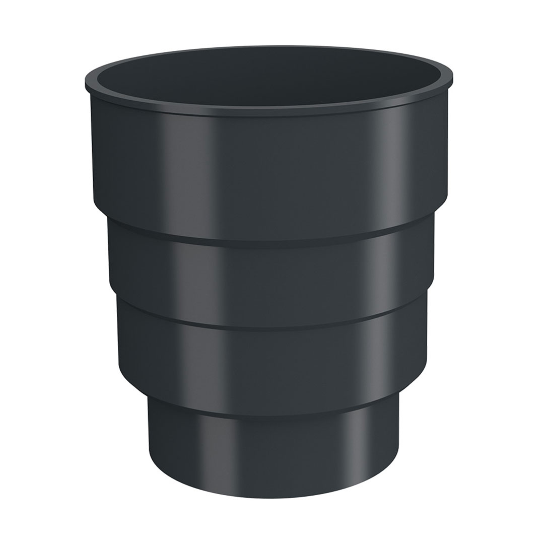 排水口 配管コネクター グラファイトグレー MRT-035 雨どい 雨樋 北欧 Lindab リンダブ スウェーデン シマブン