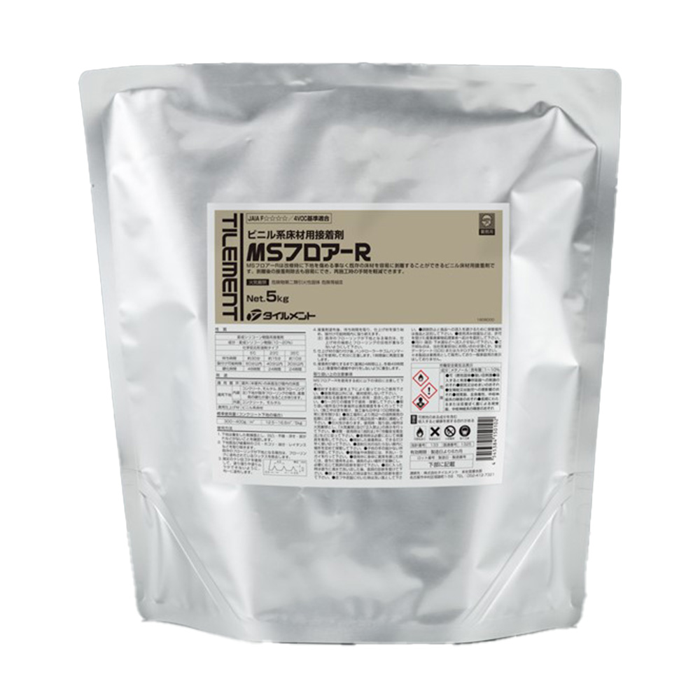 MSフロアーR（再はく離）5kg タイルメント ビニル系床材用接着剤