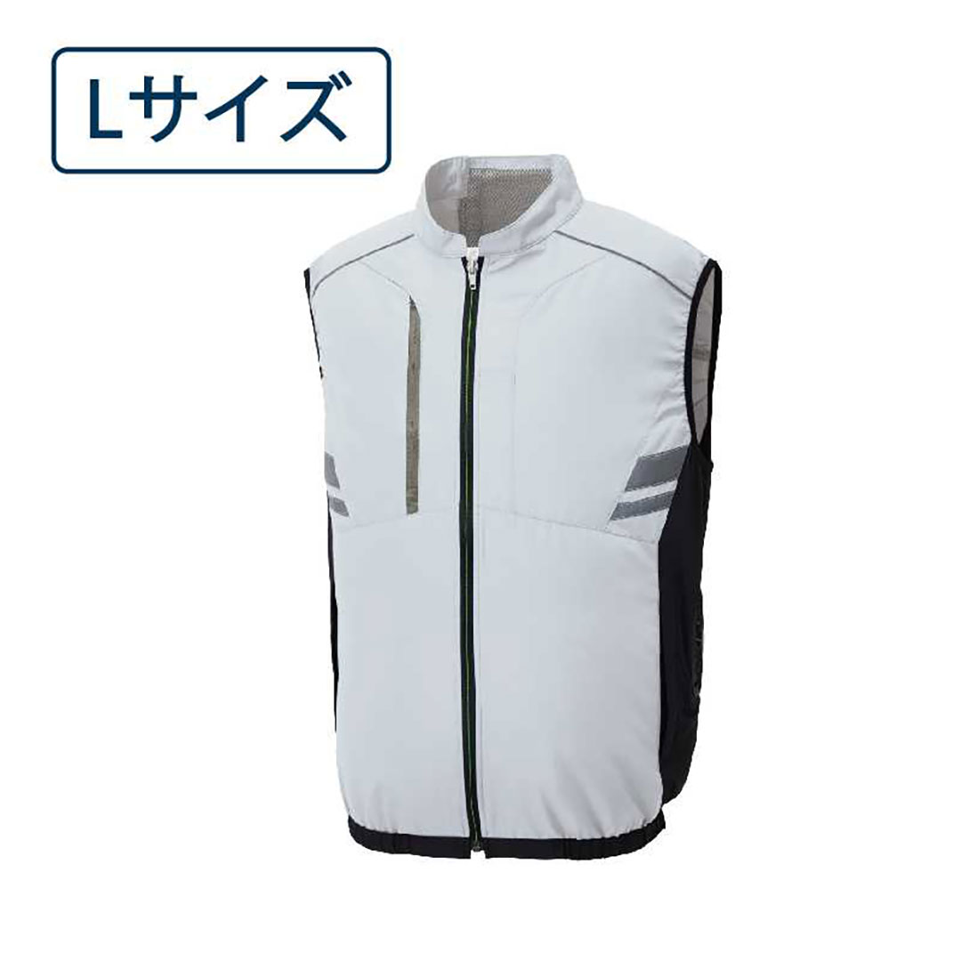 空調風神服 ベスト(服のみ) L シルバー KF92322 サンエス EFウェア 作業着 空調ウェア