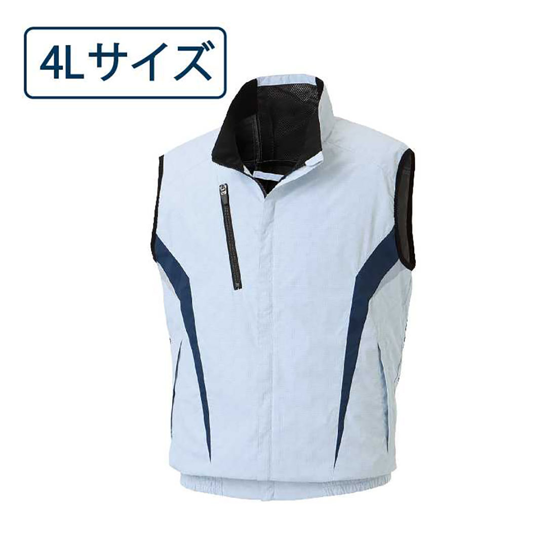 空調風神服 チタン加工 ベスト(服のみ) 4L カモフラホワイト KF102 サンエス EFウェア 作業着 空調ウェア
