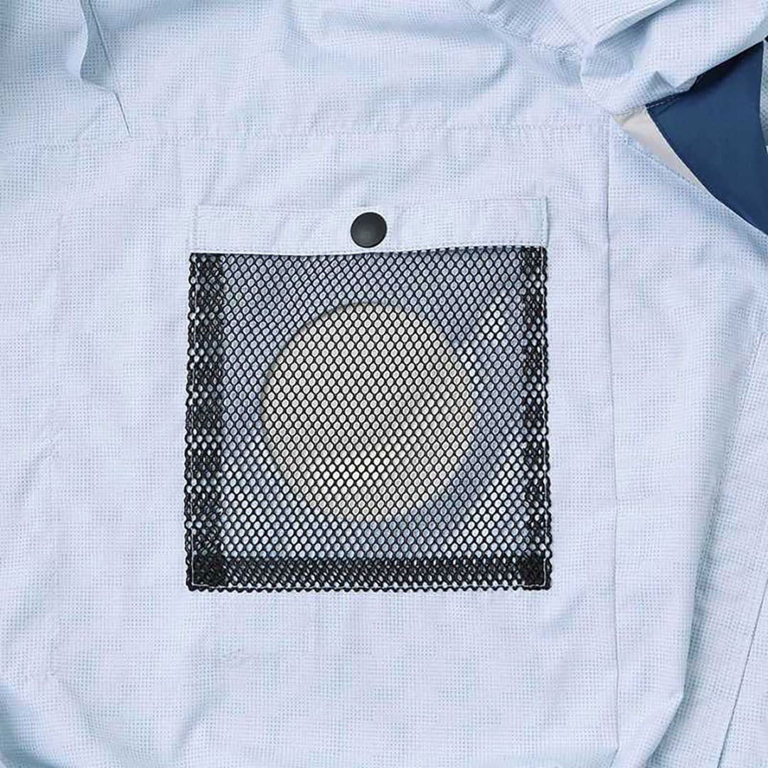 空調風神服 チタン加工 ベスト(服のみ) 3L シルバーグレー KF102 サンエス EFウェア 作業着 空調ウェア