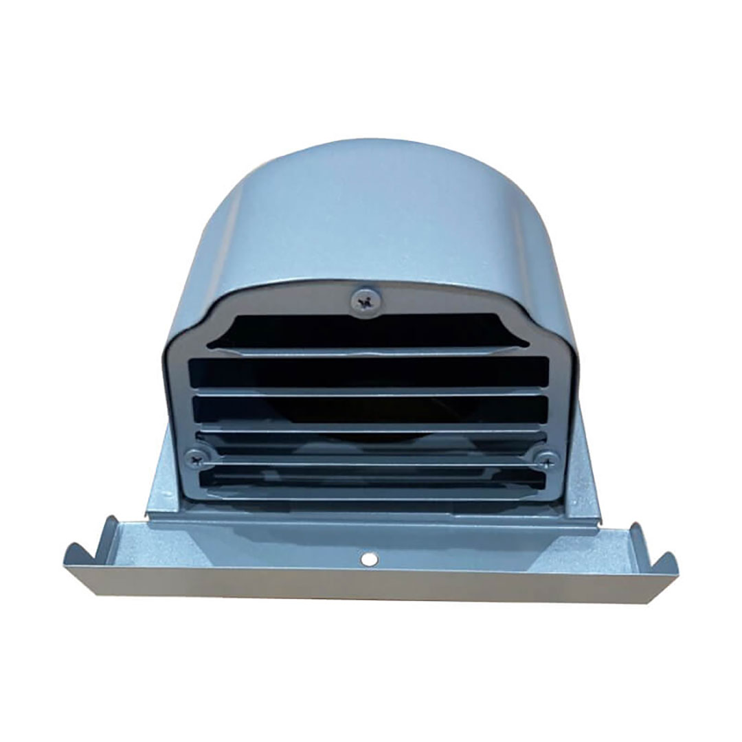 外壁用 ステンレス製 換気口(深型フード)径Φ100用 ガラリ型 換気フード 西邦工業 CFX100MS