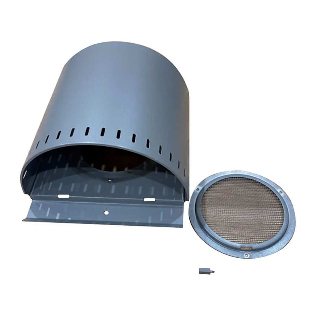 【カスタムカラー塗装品】ステンレス製換気口(パイプフード)外壁用 径Φ150用 金網 3メッシュ FFN150S