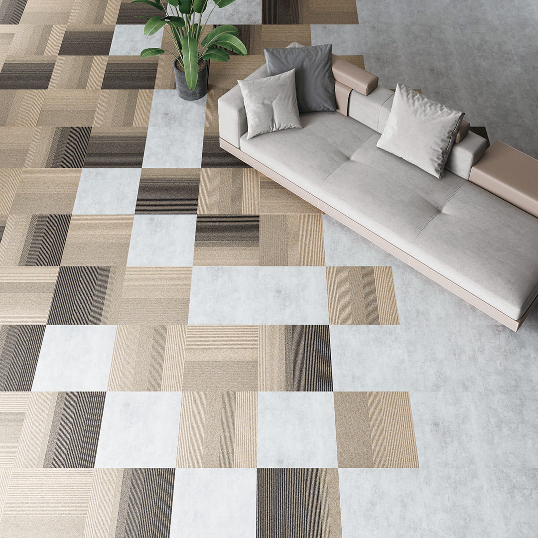 AVANCERA FLOOR STONE AF-5501 500×500×5（mm）【ケース販売】10枚入 スミノエインテリアプロダクツ 置敷きビニル床タイル