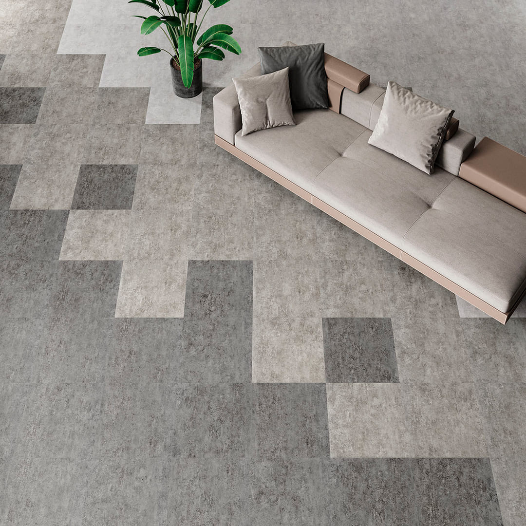 AVANCERA FLOOR STONE AF-5503 500×500×5（mm）【ケース販売】10枚入 スミノエインテリアプロダクツ 置敷きビニル床タイル