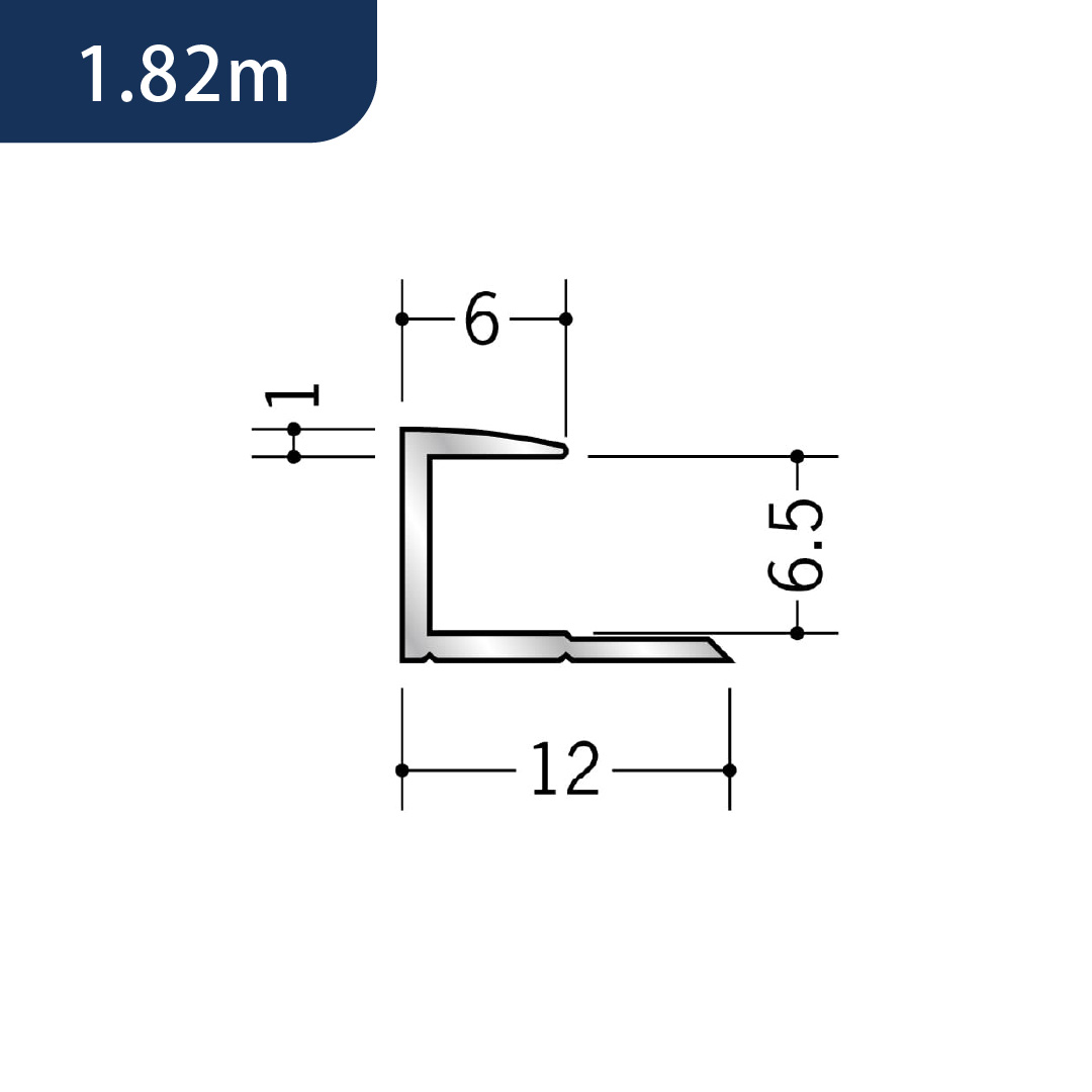 アルミコ型ジョイナー アルミ6CA 54084 1.82m アルマイトシルバー 創建【法人限定】
