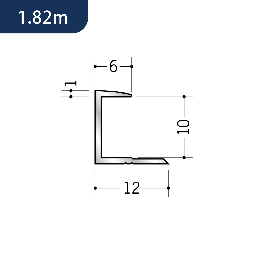 アルミコ型ジョイナー アルミ9CA 54087 1.82m アルマイトシルバー 創建【法人限定】