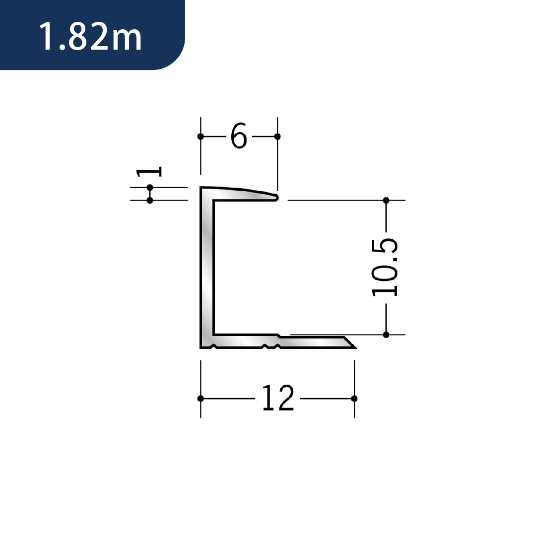 アルミコ型ジョイナー アルミ10CA 54088 1.82m アルマイトシルバー 創建【法人限定】