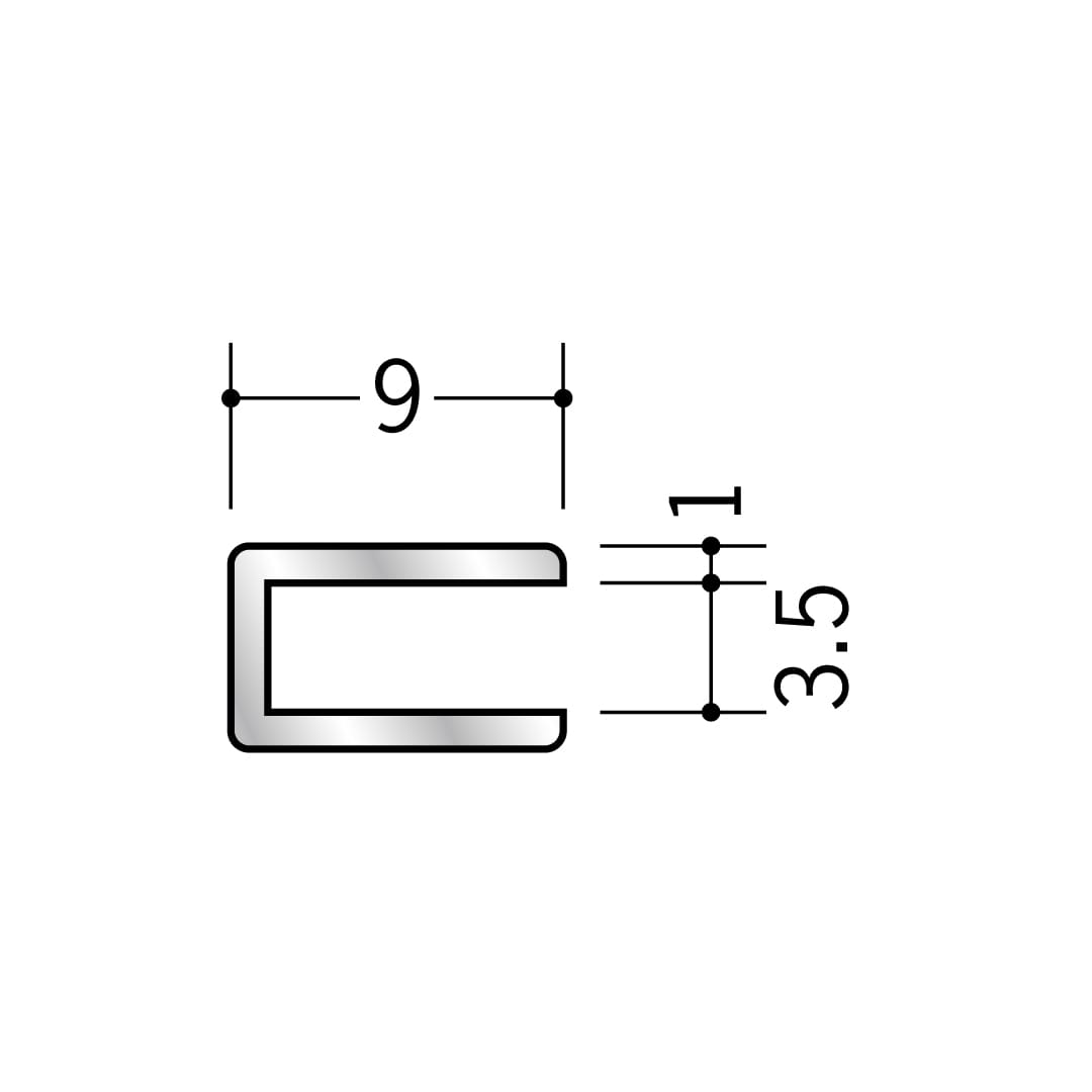 アルミコ型ジョイナー アルミ3.5CC 54181 3m アルマイトシルバー 創建【法人限定】
