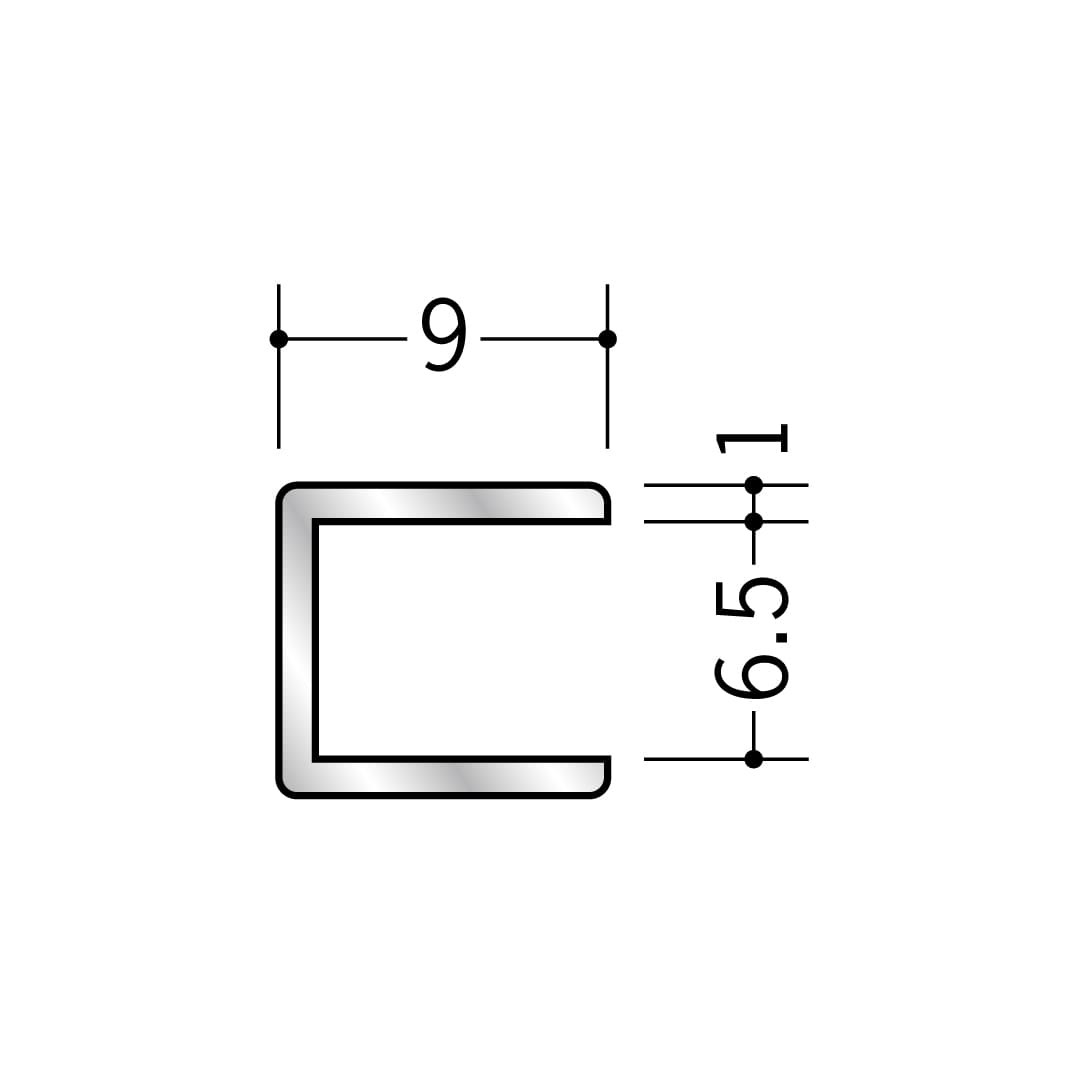 アルミコ型ジョイナー アルミ6.5CC 54184 3m アルマイトシルバー 創建【法人限定】