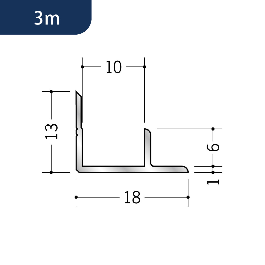 アルミ入隅ジョイナー アルミ9AB 50087 3m アルマイトシルバー 創建【法人限定】