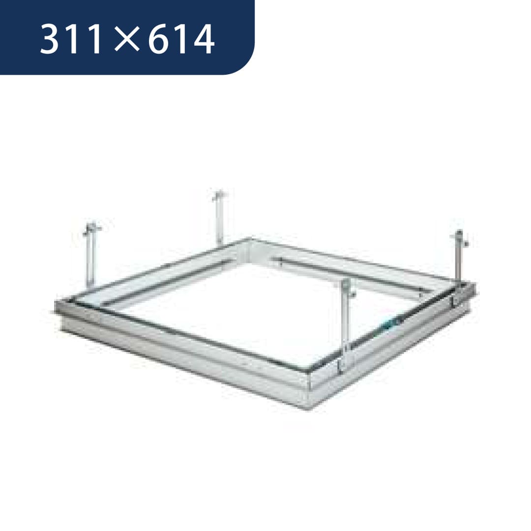 点検口 リーフ目地 306 タイプ3 アルマイトシルバー 311×614 71064 天井 アルミ 目地 4方向開閉 創建
