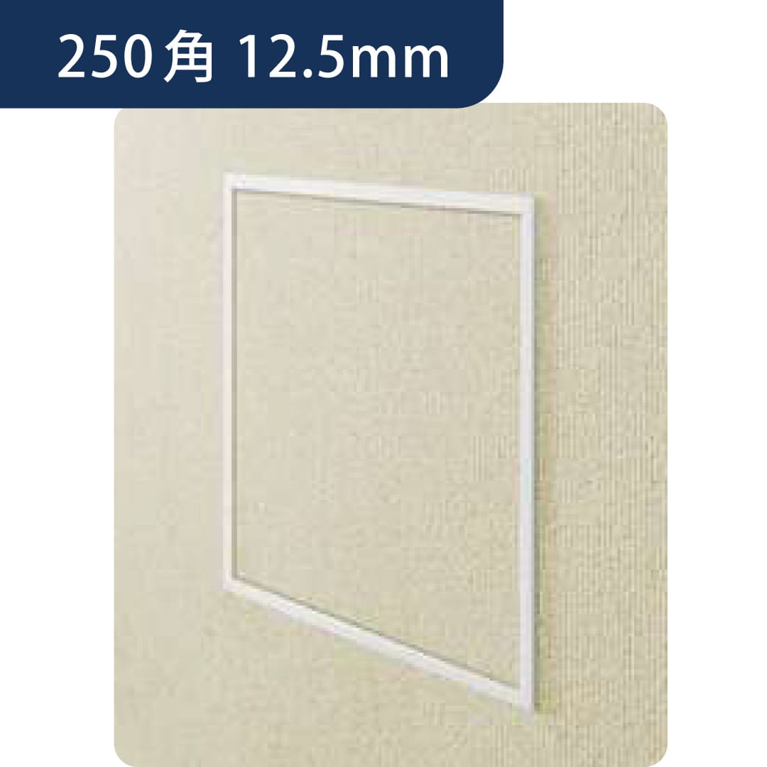 点検口 ビニール 壁 Z型250-12 12.5mm ホワイト 61257 250角  スリムタイプ 壁点検口 創建